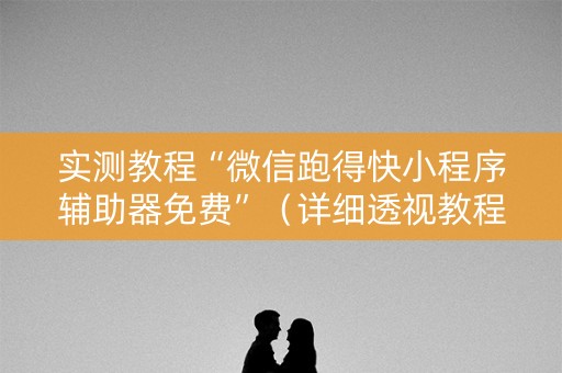 实测教程“微信跑得快小程序辅助器免费”（详细透视教程）-哔哩哔哩