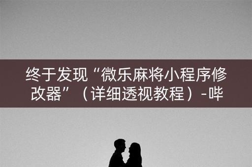 终于发现“微乐麻将小程序修改器”（详细透视教程）-哔哩哔哩