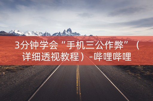 3分钟学会“手机三公作弊”（详细透视教程）-哔哩哔哩