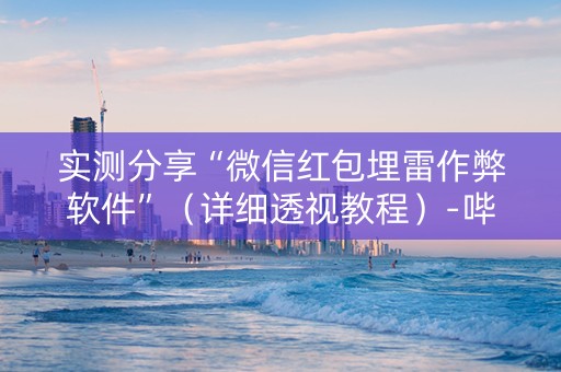 实测分享“微信红包埋雷作弊软件”（详细透视教程）-哔哩哔哩