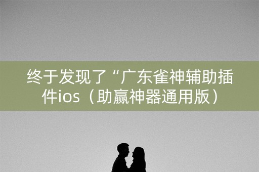 终于发现了“广东雀神辅助插件ios（助赢神器通用版）