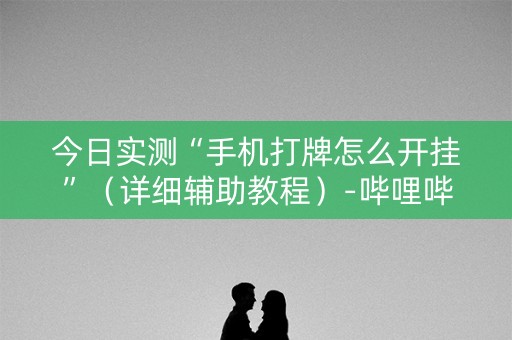 今日实测“手机打牌怎么开挂”（详细辅助教程）-哔哩哔哩