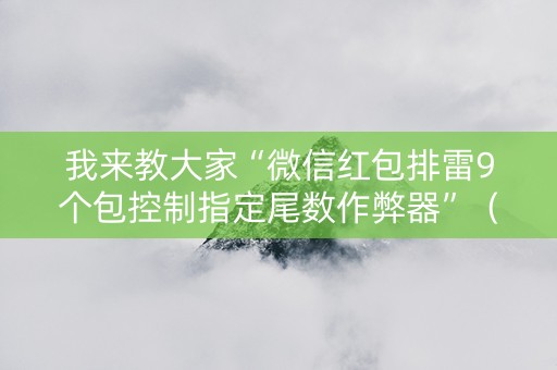 我来教大家“微信红包排雷9个包控制指定尾数作弊器”（详细透视教程）-哔哩哔哩