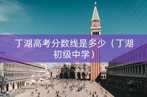 丁湖高考分数线是多少（丁湖初级中学）
