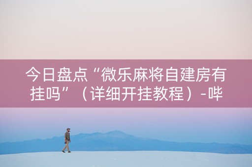 今日盘点“微乐麻将自建房有挂吗”（详细开挂教程）-哔哩哔哩