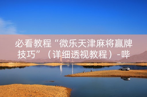 必看教程“微乐天津麻将赢牌技巧”（详细透视教程）-哔哩哔哩