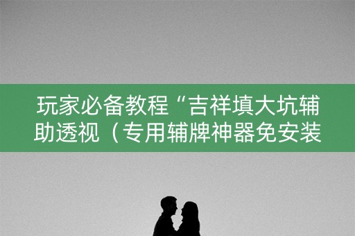 玩家必备教程“吉祥填大坑辅助透视（专用辅牌神器免安装）
