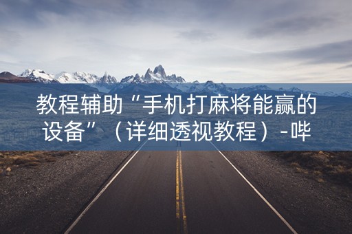 教程辅助“手机打麻将能赢的设备”（详细透视教程）-哔哩哔哩