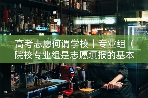 高考志愿何谓学校十专业组（院校专业组是志愿填报的基本单位?）