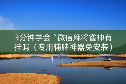 3分钟学会“微信麻将雀神有挂吗（专用辅牌神器免安装）