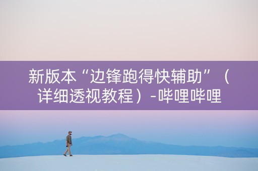 新版本“边锋跑得快辅助”（详细透视教程）-哔哩哔哩