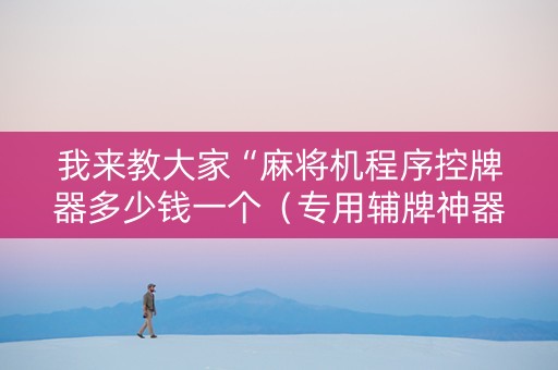 我来教大家“麻将机程序控牌器多少钱一个（专用辅牌神器免安装）