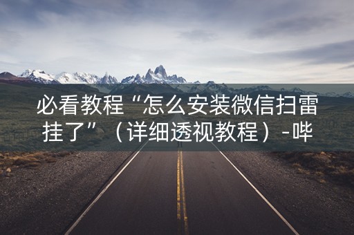 必看教程“怎么安装微信扫雷挂了”（详细透视教程）-哔哩哔哩