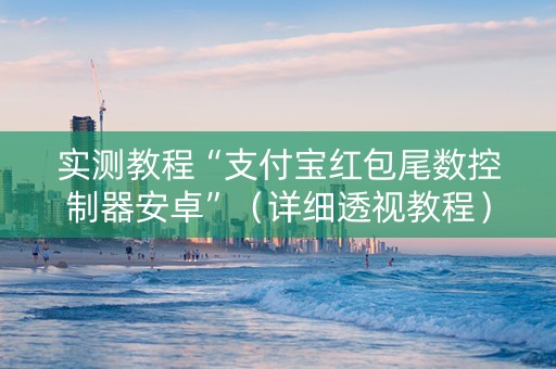 实测教程“支付宝红包尾数控制器安卓”（详细透视教程）-哔哩哔哩