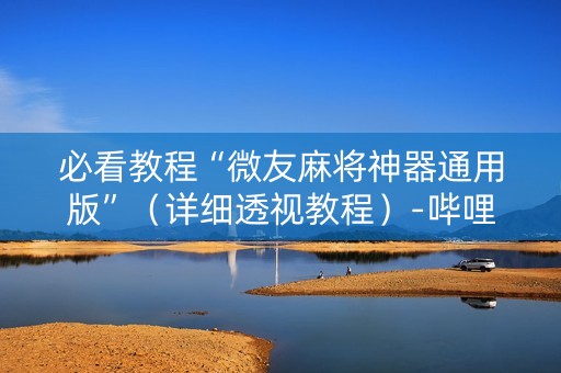必看教程“微友麻将神器通用版”（详细透视教程）-哔哩哔哩