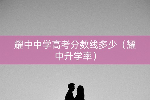 耀中中学高考分数线多少（耀中升学率）