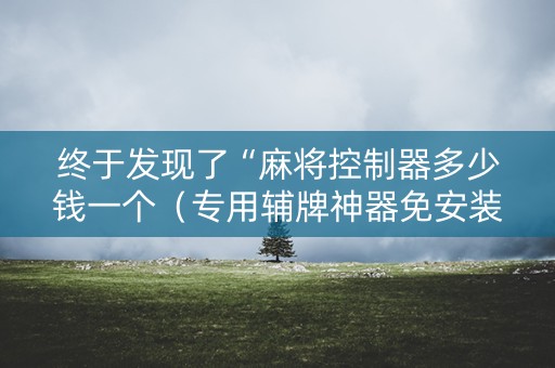 终于发现了“麻将控制器多少钱一个（专用辅牌神器免安装）