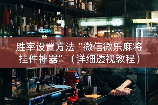 胜率设置方法“微信微乐麻将挂件神器”（详细透视教程）-哔哩哔哩