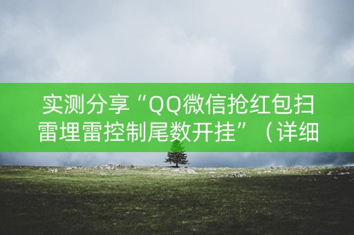 实测分享“QQ微信抢红包扫雷埋雷控制尾数开挂”（详细透视教程）-哔哩哔哩