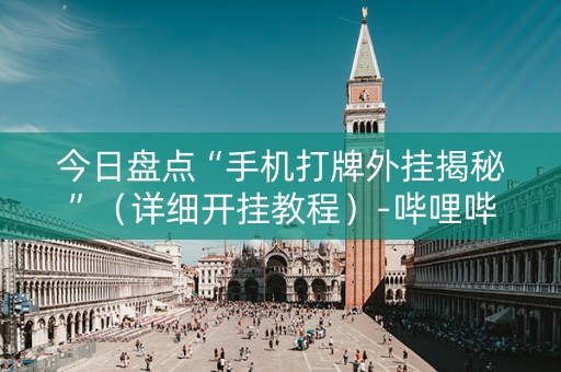 今日盘点“手机打牌外挂揭秘”（详细开挂教程）-哔哩哔哩