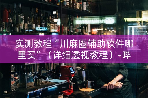实测教程“川麻圈辅助软件哪里买”（详细透视教程）-哔哩哔哩