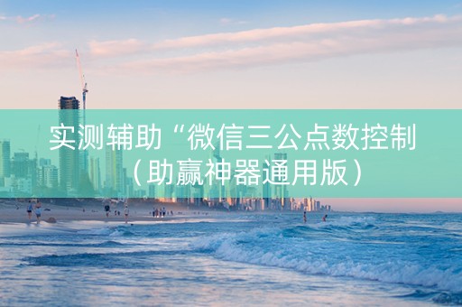 实测辅助“微信三公点数控制（助赢神器通用版）