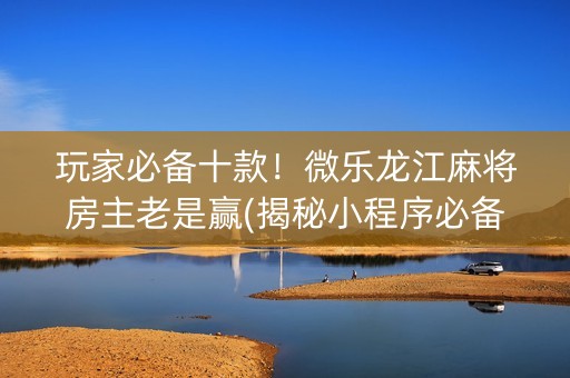 玩家必备十款！微乐龙江麻将房主老是赢(揭秘小程序必备神器)