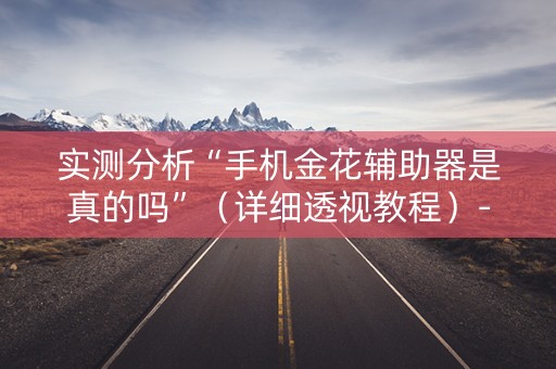 实测分析“手机金花辅助器是真的吗”（详细透视教程）-哔哩哔哩