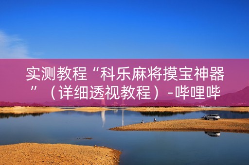 实测教程“科乐麻将摸宝神器”（详细透视教程）-哔哩哔哩