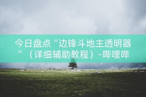 今日盘点“边锋斗地主透明器”（详细辅助教程）-哔哩哔哩