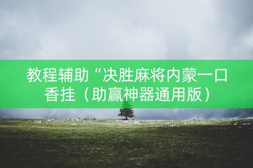 教程辅助“决胜麻将内蒙一口香挂（助赢神器通用版）