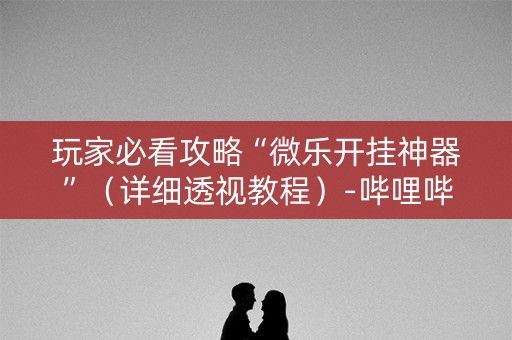 玩家必看攻略“微乐开挂神器”（详细透视教程）-哔哩哔哩