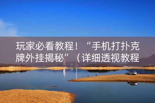 玩家必看教程！“手机打扑克牌外挂揭秘”（详细透视教程）-哔哩哔哩