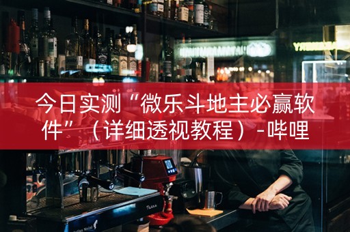 今日实测“微乐斗地主必赢软件”（详细透视教程）-哔哩哔哩