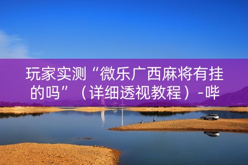 玩家实测“微乐广西麻将有挂的吗”（详细透视教程）-哔哩哔哩