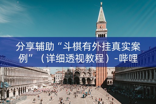 分享辅助“斗棋有外挂真实案例”（详细透视教程）-哔哩哔哩