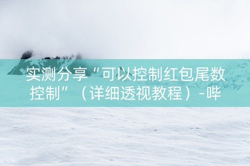 实测分享“可以控制红包尾数控制”（详细透视教程）-哔哩哔哩