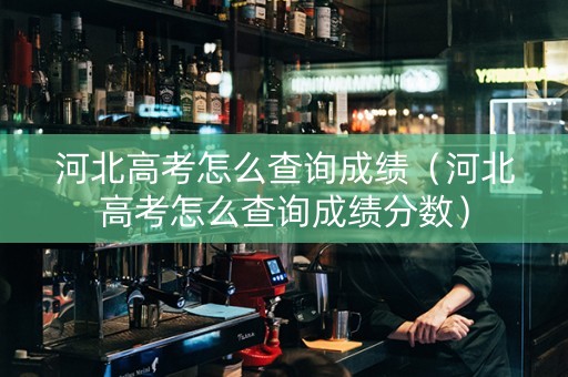 河北高考怎么查询成绩（河北高考怎么查询成绩分数）