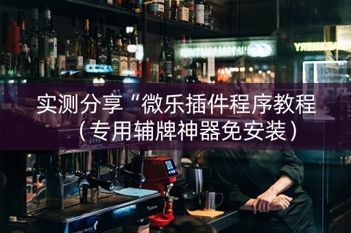 实测分享“微乐插件程序教程（专用辅牌神器免安装）
