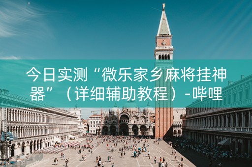 今日实测“微乐家乡麻将挂神器”（详细辅助教程）-哔哩哔哩