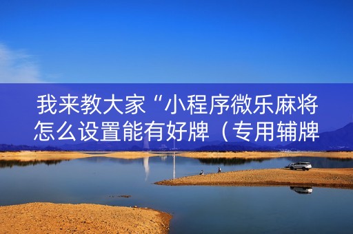 我来教大家“小程序微乐麻将怎么设置能有好牌（专用辅牌神器免安装）