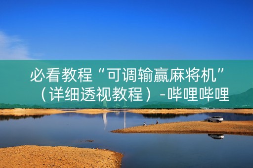 必看教程“可调输赢麻将机”（详细透视教程）-哔哩哔哩