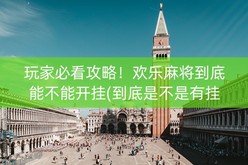 玩家必看攻略！欢乐麻将到底能不能开挂(到底是不是有挂)