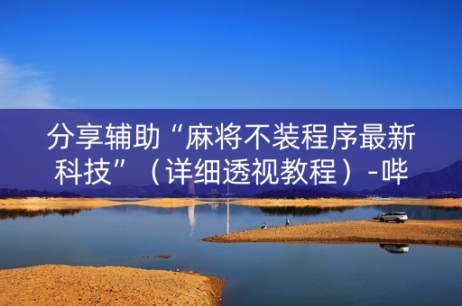 分享辅助“麻将不装程序最新科技”（详细透视教程）-哔哩哔哩