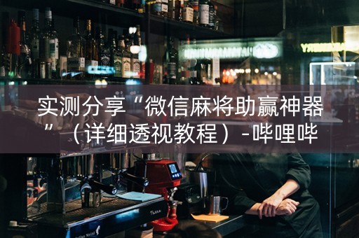 实测分享“微信麻将助赢神器”（详细透视教程）-哔哩哔哩