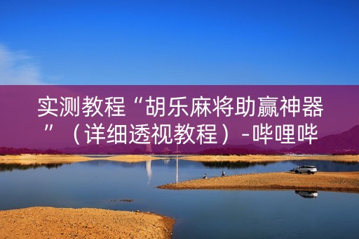 实测教程“胡乐麻将助赢神器”（详细透视教程）-哔哩哔哩