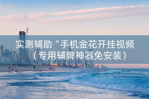实测辅助“手机金花开挂视频（专用辅牌神器免安装）