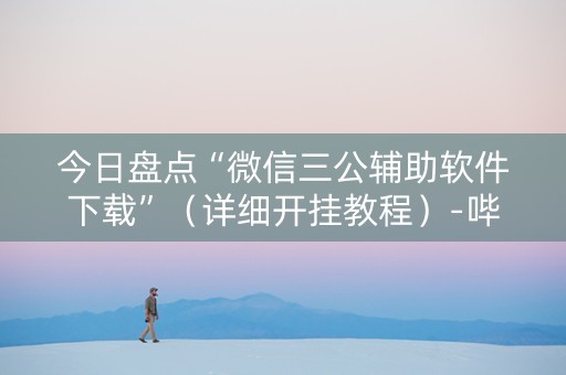 今日盘点“微信三公辅助软件下载”（详细开挂教程）-哔哩哔哩