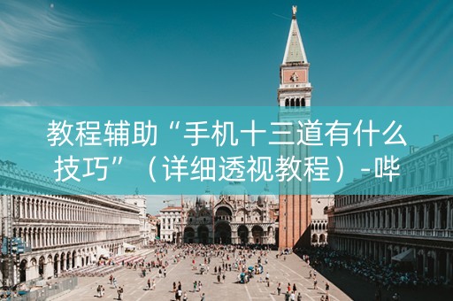 教程辅助“手机十三道有什么技巧”（详细透视教程）-哔哩哔哩