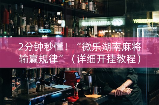 2分钟秒懂！“微乐湖南麻将输赢规律”（详细开挂教程）-哔哩哔哩